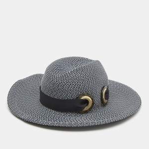 Giorgio Armani Blue/White Fedora Hat