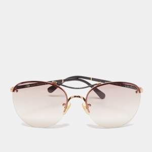 Giorgio Armani Brown/Black Gradient GA902/S Aviator Sunglasses