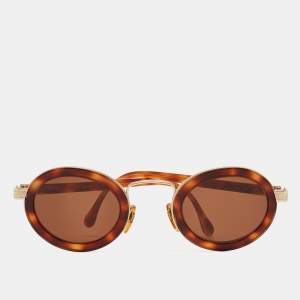 Giorgio Armani Brown Tortoise 631 890 Oval Sunglasses
