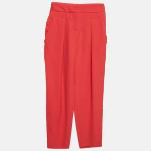 Giorgio Armani Pink Silk Pleated Trousers S