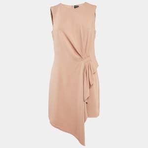 Giorgio Armani Copper Pink Silk Sleeveless Short Dress M