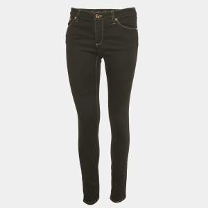 Pre Owned Giorgio Armani Dark Blue Denim Slim Fit Jeans M