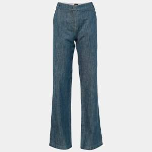 Giorgio Armani Blue Denim Straight Fit Jeans M/Waist - 34"