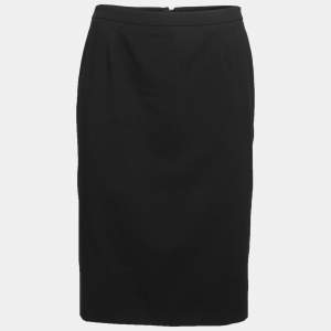 Giorgio Armani Black Wool Pencil Skirt S