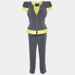 Giorgio Armani Grey/Yellow Pant Suit M 