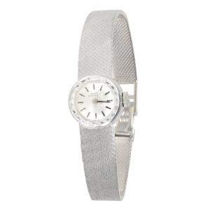Girard Perregaux MOP 18K White Gold Cocktail Women's Wristwatch 24 MM