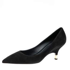 Pre Owned Giuseppe Zanotti  Black Suede Pointed Toe Pumps Size 41