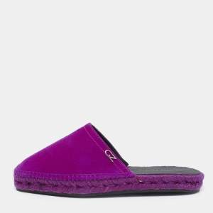 Giuseppe Zanotti Pink Suede Lydie Espadrille Flats Size 36