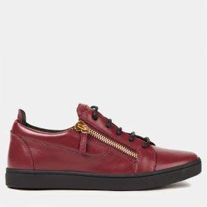 Giuseppe Zanotti Red Leather Sneakers Size 40