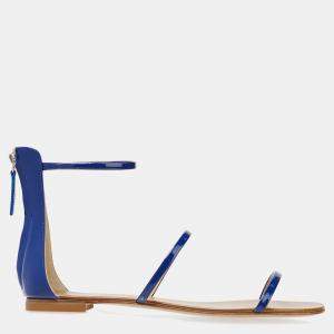 Giuseppe Zanotti Patent Leather Flat Sandals 37