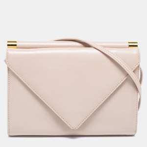 Giuseppe Zanotti Beige Leather Envelope Flap Crossbody Bag