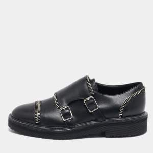 Giuseppe Zanotti Black Leather Oxfords Size 36