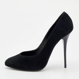 Pre Owned Giuseppe Zanotti Black Suede Pumps Size 40
