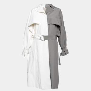 Givenchy Two-Toned Cotton Oversized Belted Trench Coat M