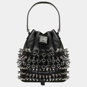 Givenchy Black 4G Studded Bucket Bag