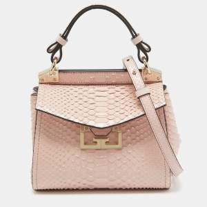 Givenchy Light Pink Python Mystic Top Handle Bag
