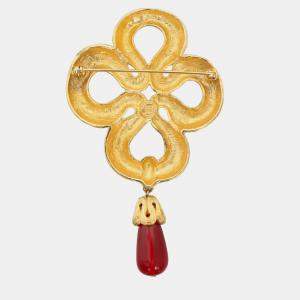 Pre Owned Givenchy Vintage Pearl Drop Brooch