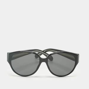 Pre Owned Givenchy Black GV 7122/S Round Sunglasses