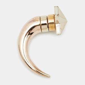 Givenchy Star Shark Tooth Two Tone Metal Single Magnetic Earring