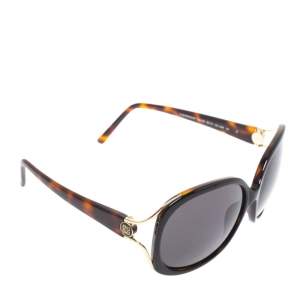 Givenchy Black & Havana/ Grey SGV762 Oversized Sunglasses