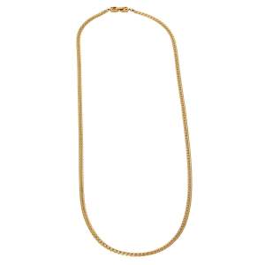 Givenchy Vintage Flat Gold Tone Flat Chain Necklace 