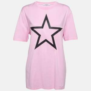 Givenchy Pink Star Print Cotton T-Shirt M