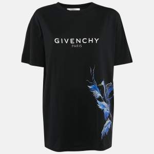 Givenchy Black Printed Cotton Jersey T-Shirt M