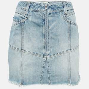 Givenchy Light Blue Denim Mini Skirt L Waist 31"