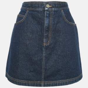 Givenchy Navy Blue Denim Mini Skirt L