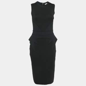 Givenchy Black Jersey Panel Detail Sleeveless Midi Dress M