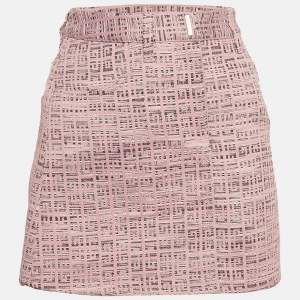 Givenchy Pink Monogram Jacquard Mini Skirt S