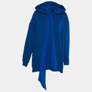 Givenchy Blue Ribbon Cotton Oversized Hoodie XS