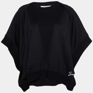 Givenchy Black Jersey & Knit Box Fit Sweatshirt M