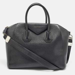 Givenchy Black Leather Medium Antigona Satchel