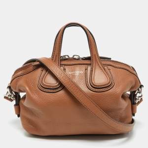 Givenchy Brown Leather Mini Nightingale Satchel