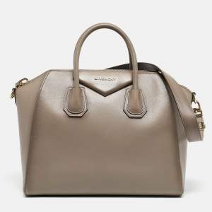 Givenchy Taupe Ombre Leather Medium Antigona Satchel