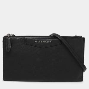 Givenchy Black Leather Antigona Crossbody Bag