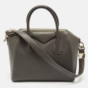 Givenchy Grey Leather Small Antigona Satchel