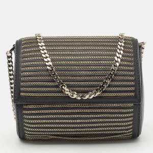 Givenchy Black Leather Micro Chain Pandora Box Bag