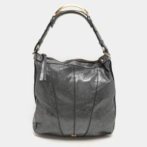 Givenchy Metalic Grey Leather Hobo