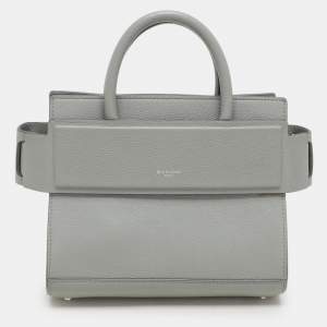 Givenchy Grey Leather Mini Horizon Top Handle Bag 