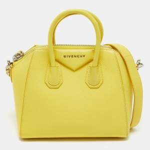 Givenchy Yellow Leather Mini Antigona Satchel