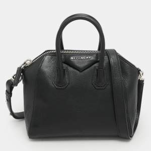 Givenchy Black Leather Mini Antigona Satchel