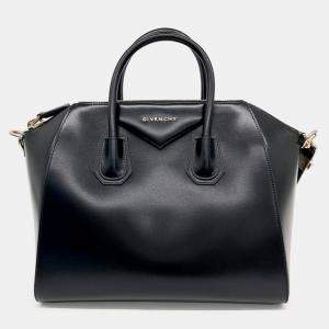 Pre Owned Givenchy Black Leather Antigona Medium
