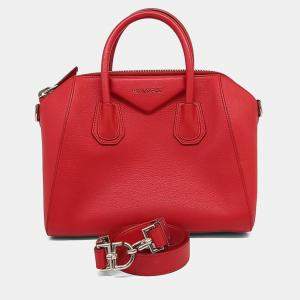 مملوكة مسبقًا Givenchy Red Leather Antigona Small
