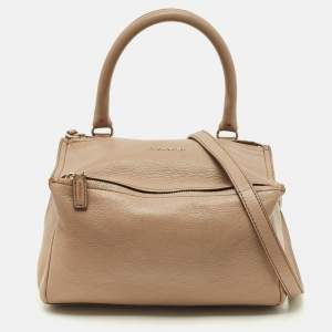 مملوكة مسبقًا حقيبة كروس جيفنشي بانادورا صندوق جلد بيج متوسط