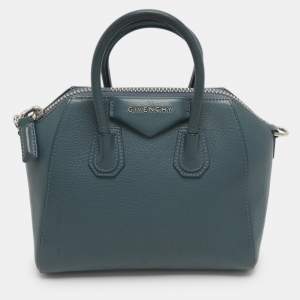 مملوكة مسبقًا Givenchy Antigona Mini Blue Leather Satchel