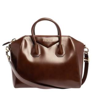 Givenchy Brown Leather Medium Antigona Satchel