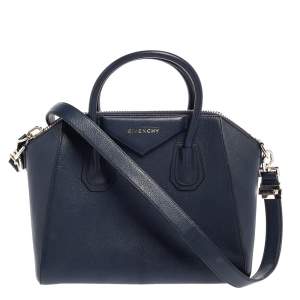 Givenchy Blue Leather Small Antigona Satchel