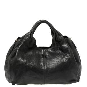 Pre Owned Givenchy Black Leather Elschia Billy Hobo